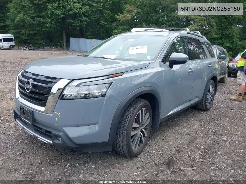 2022 Nissan Pathfinder Platinum 4Wd VIN: 5N1DR3DJ2NC255150 Lot: 42602715