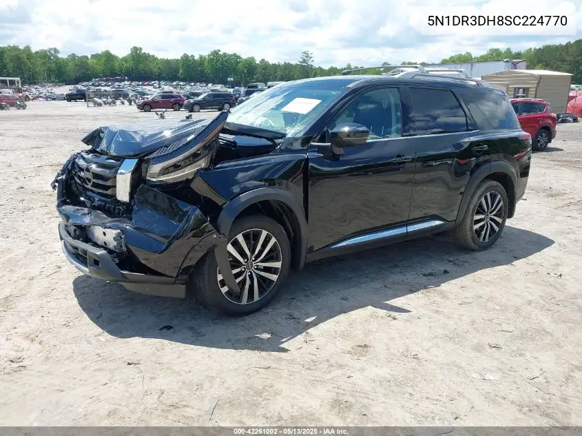 2025 Nissan Pathfinder Platinum Fwd VIN: 5N1DR3DH8SC224770 Lot: 42261002
