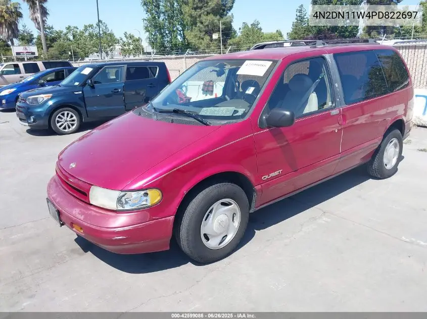 1993 Nissan Quest Gxe/Xe VIN: 4N2DN11W4PD822697 Lot: 42599086