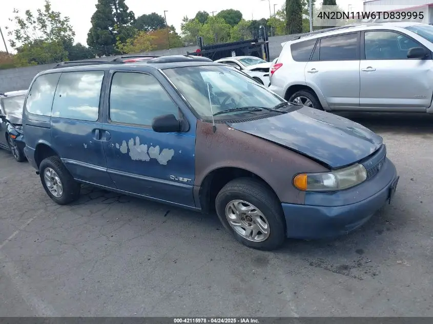 1996 Nissan Quest Xe/Gxe VIN: 4N2DN11W6TD839995 Lot: 42115978