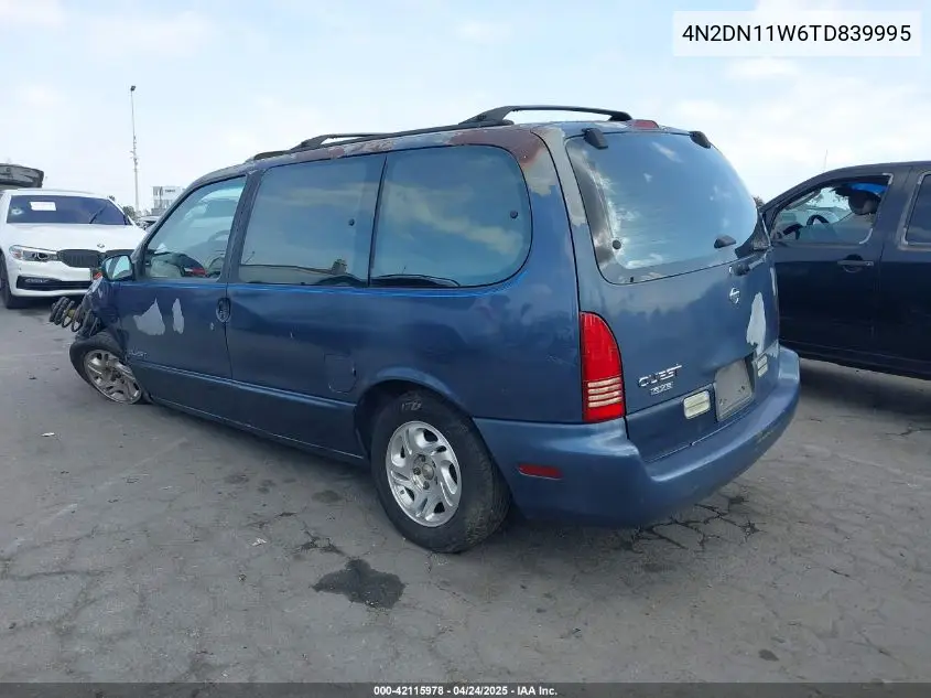 1996 Nissan Quest Xe/Gxe VIN: 4N2DN11W6TD839995 Lot: 42115978