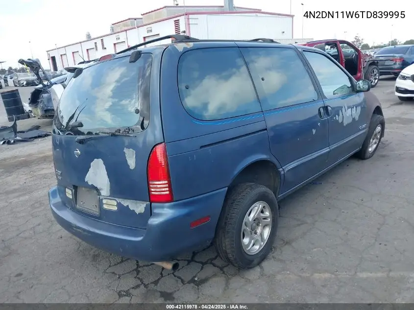 1996 Nissan Quest Xe/Gxe VIN: 4N2DN11W6TD839995 Lot: 42115978