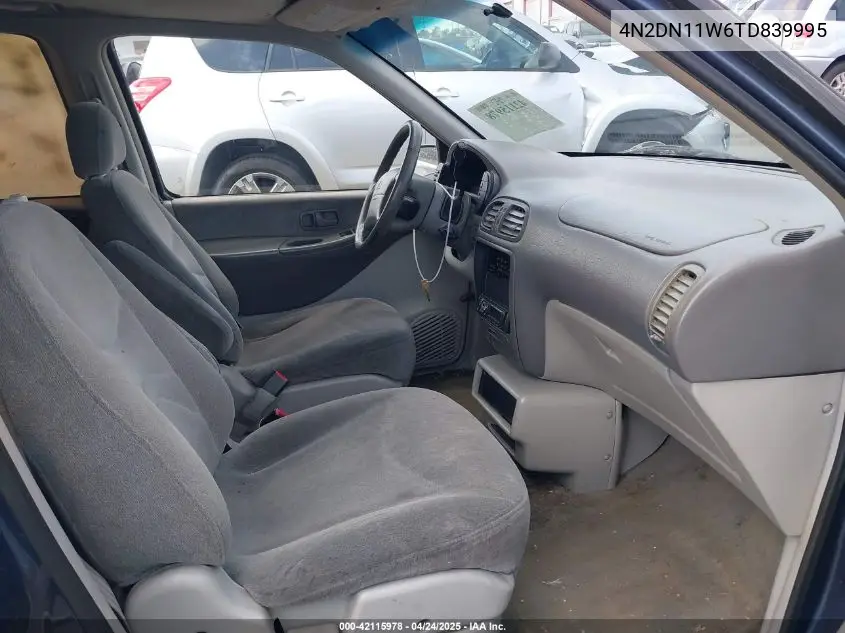 1996 Nissan Quest Xe/Gxe VIN: 4N2DN11W6TD839995 Lot: 42115978