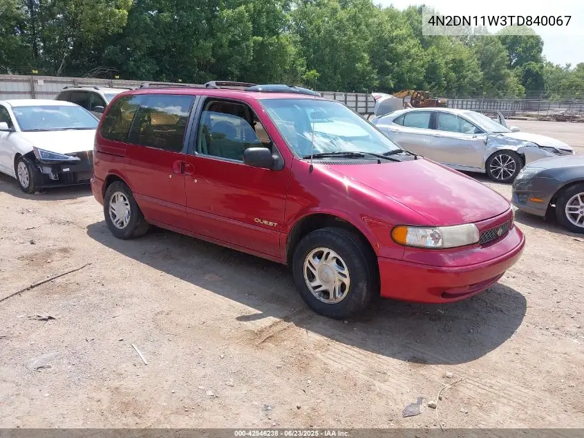 1996 Nissan Quest Xe/Gxe VIN: 4N2DN11W3TD840067 Lot: 42546238