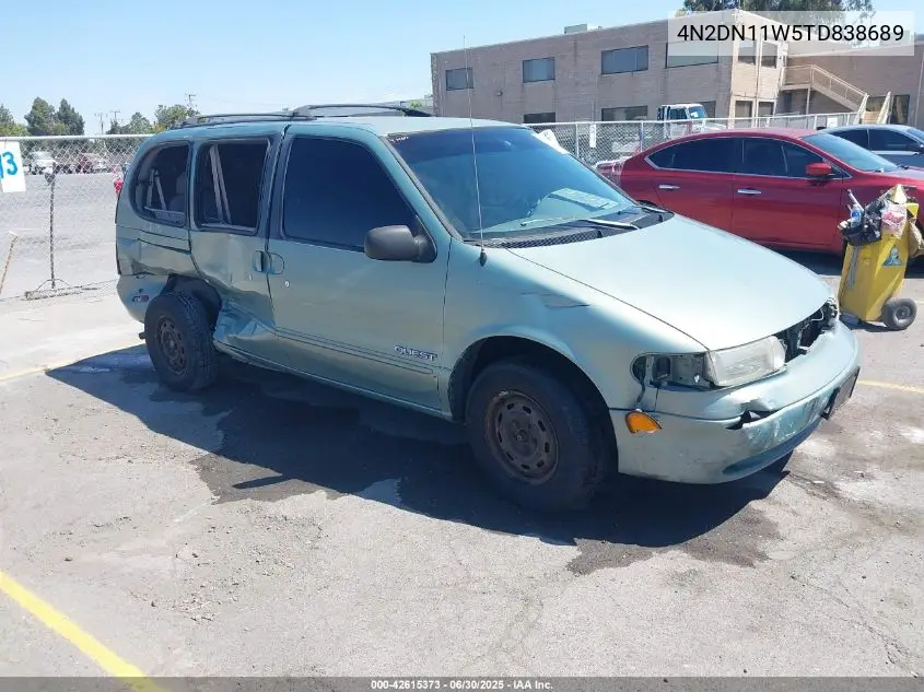 1996 Nissan Quest Xe/Gxe VIN: 4N2DN11W5TD838689 Lot: 42615373