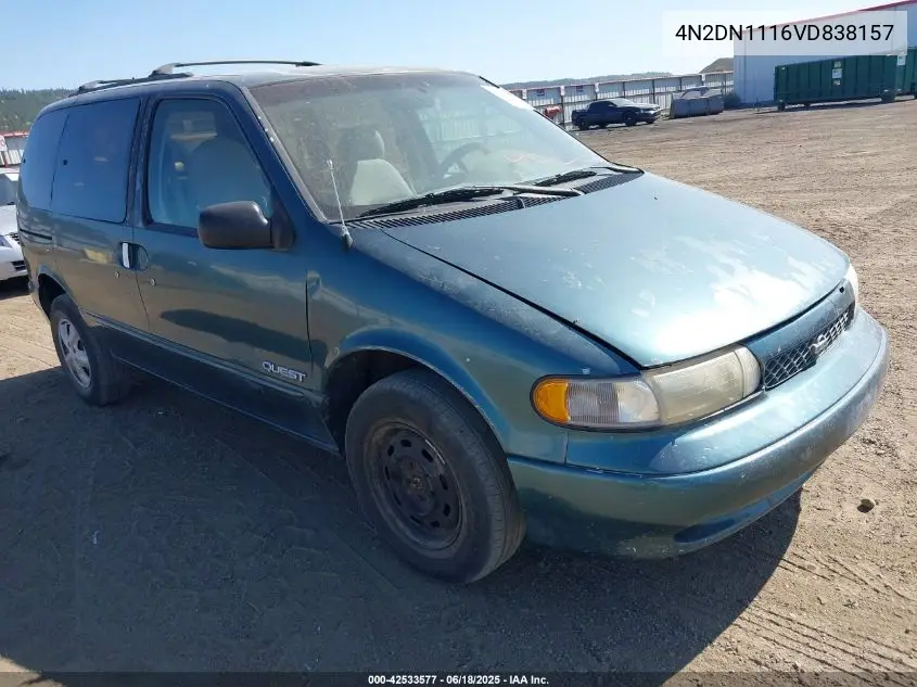 1997 Nissan Quest Gxe/Xe VIN: 4N2DN1116VD838157 Lot: 42533577