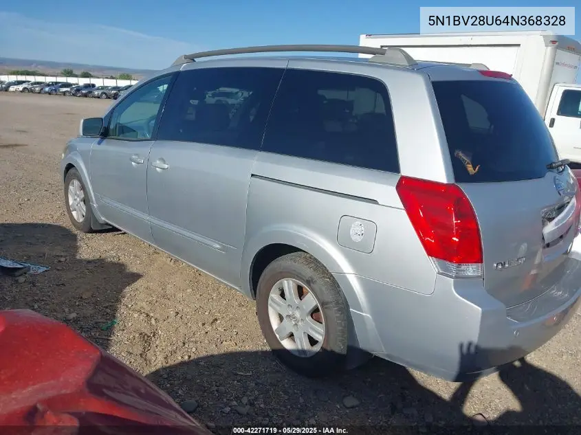 2004 Nissan Quest 3.5 Sl VIN: 5N1BV28U64N368328 Lot: 42271719
