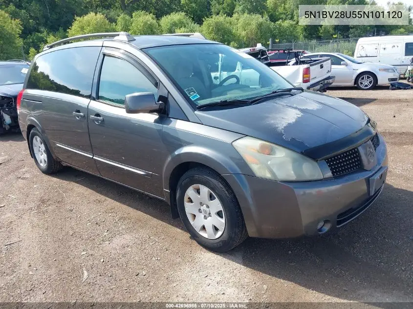 2005 Nissan Quest 3.5 S VIN: 5N1BV28U55N101120 Lot: 42696986