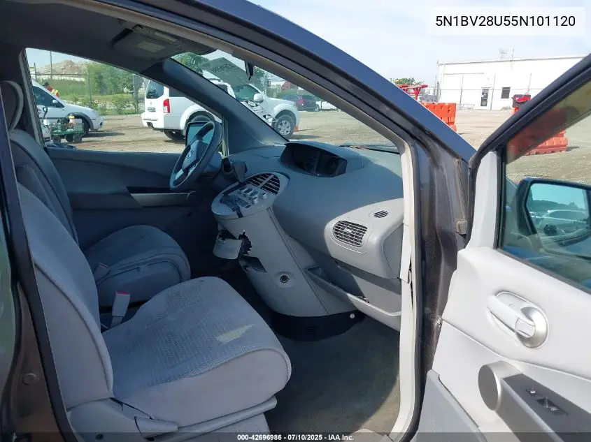 2005 Nissan Quest 3.5 S VIN: 5N1BV28U55N101120 Lot: 42696986