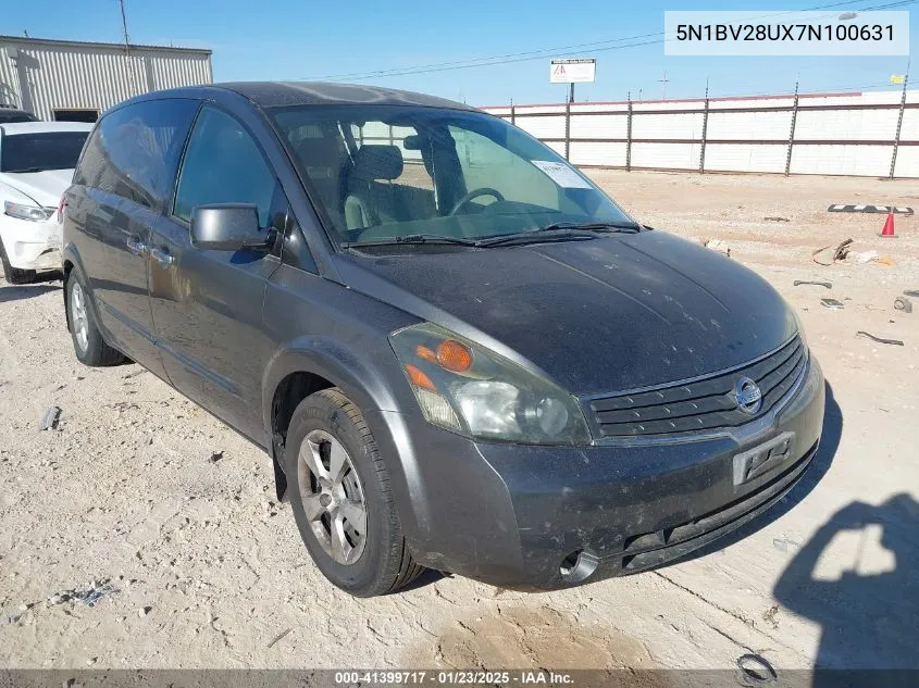 2007 Nissan Quest 3.5 VIN: 5N1BV28UX7N100631 Lot: 41399717