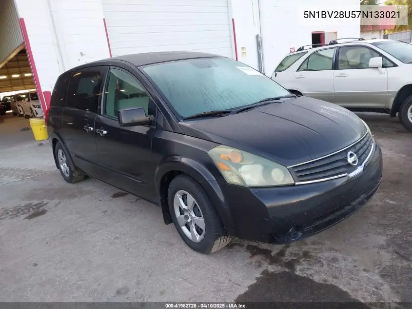2007 Nissan Quest 3.5 VIN: 5N1BV28U57N133021 Lot: 41982728
