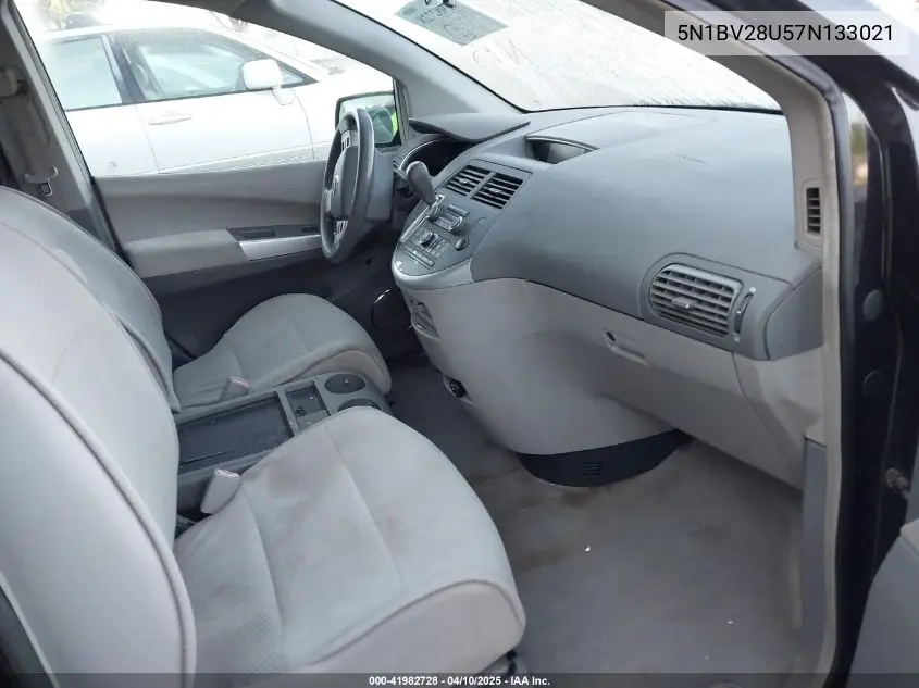 2007 Nissan Quest 3.5 VIN: 5N1BV28U57N133021 Lot: 41982728