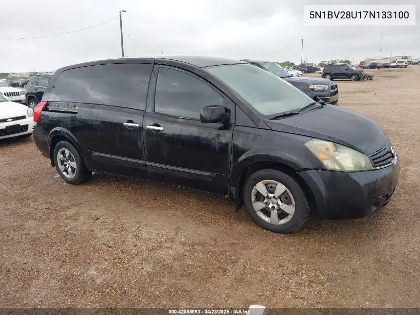 2007 Nissan Quest 3.5 VIN: 5N1BV28U17N133100 Lot: 42085593