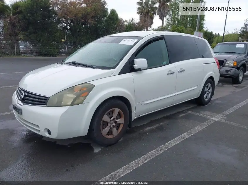 2007 Nissan Quest 3.5 VIN: 5N1BV28U87N106556 Lot: 42121368