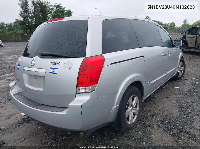 2009 Nissan Quest 3.5 VIN: 5N1BV28U49N102023 Lot: 42507831