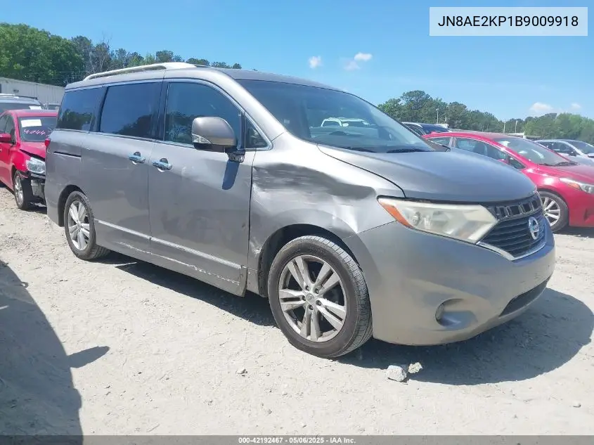 2011 Nissan Quest Sl VIN: JN8AE2KP1B9009918 Lot: 42192467