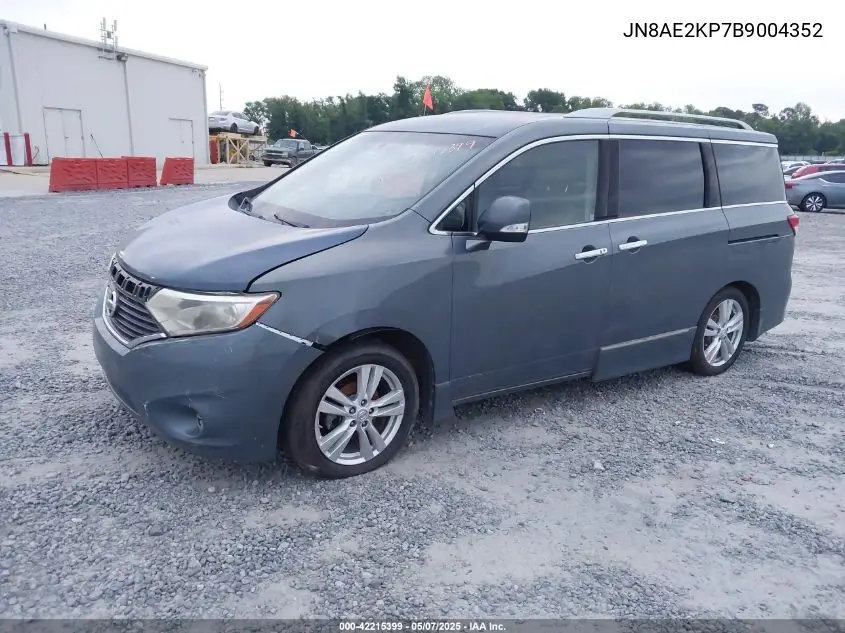 2011 Nissan Quest Sl VIN: JN8AE2KP7B9004352 Lot: 42215399