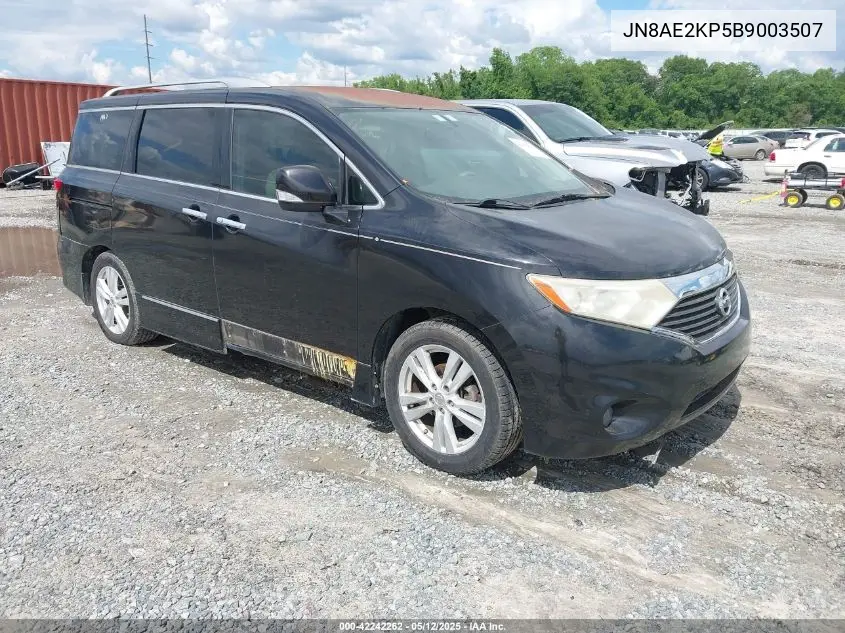 2011 Nissan Quest Sl VIN: JN8AE2KP5B9003507 Lot: 42242262