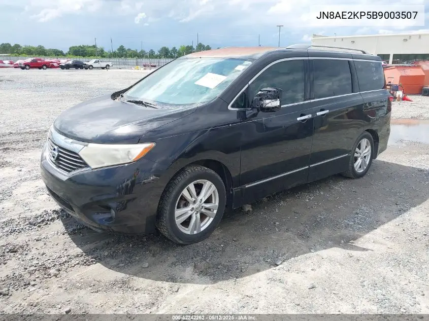 2011 Nissan Quest Sl VIN: JN8AE2KP5B9003507 Lot: 42242262
