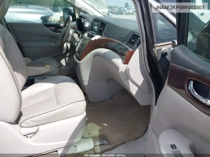 2011 Nissan Quest Sl VIN: JN8AE2KP5B9003507 Lot: 42242262