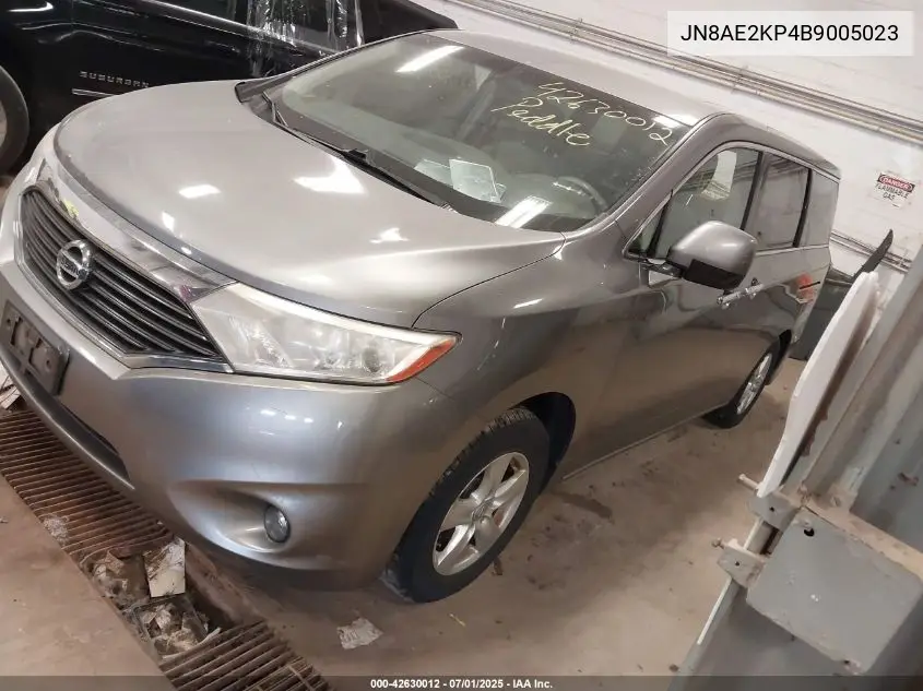 2011 Nissan Quest Sv VIN: JN8AE2KP4B9005023 Lot: 42630012