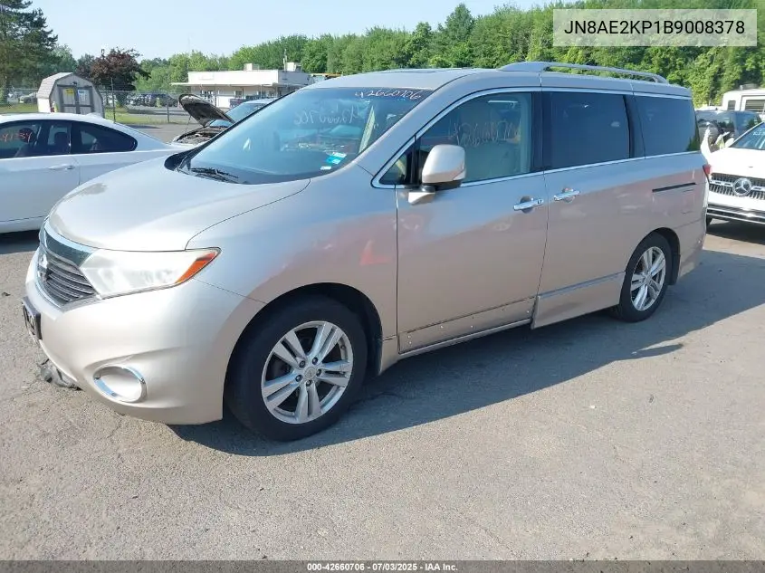 2011 Nissan Quest Sl VIN: JN8AE2KP1B9008378 Lot: 42660706