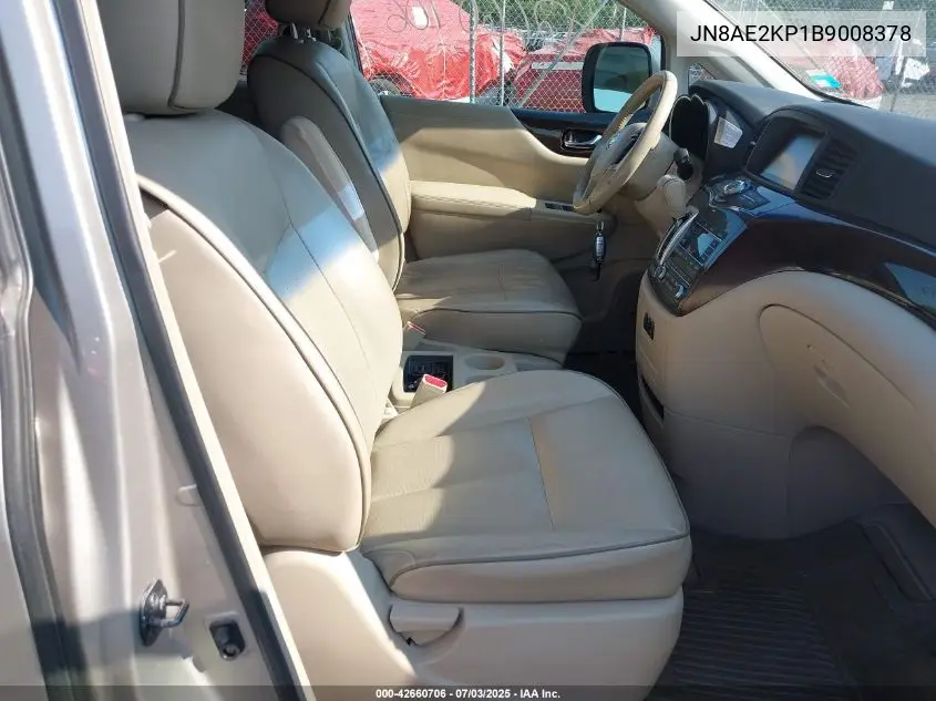 2011 Nissan Quest Sl VIN: JN8AE2KP1B9008378 Lot: 42660706