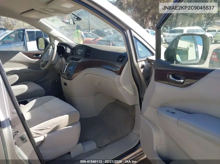 2012 Nissan Quest S VIN: JN8AE2KP2C9045537 Lot: 41540112