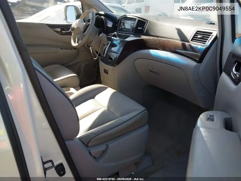 2012 Nissan Quest Sv VIN: JN8AE2KP0C9049554 Lot: 42218780