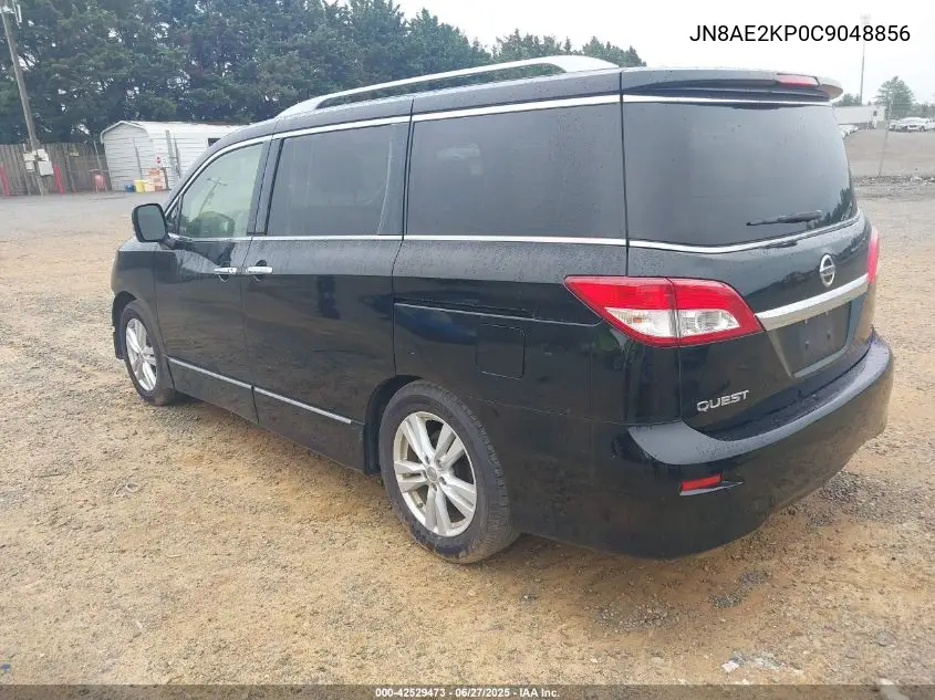 2012 Nissan Quest Sl VIN: JN8AE2KP0C9048856 Lot: 42529473