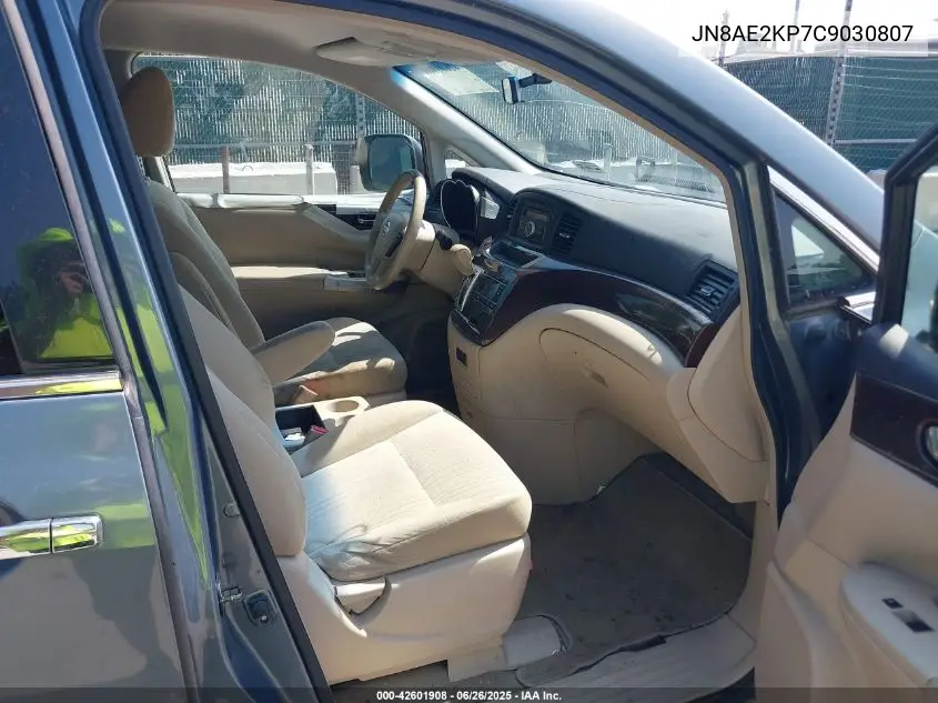 2012 Nissan Quest S VIN: JN8AE2KP7C9030807 Lot: 42601908