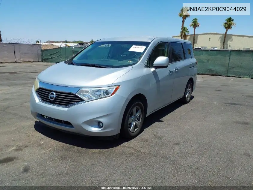 2012 Nissan Quest Sv VIN: JN8AE2KP0C9044029 Lot: 42610333
