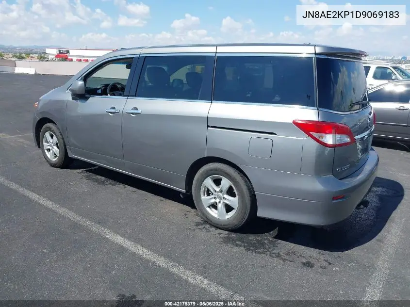 2013 Nissan Quest Sv VIN: JN8AE2KP1D9069183 Lot: 42175379