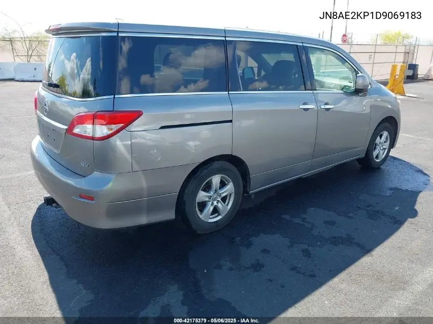 2013 Nissan Quest Sv VIN: JN8AE2KP1D9069183 Lot: 42175379