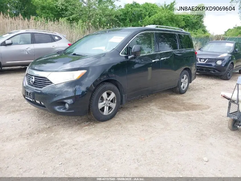 2013 Nissan Quest Sv VIN: JN8AE2KPXD9069604 Lot: 42197549