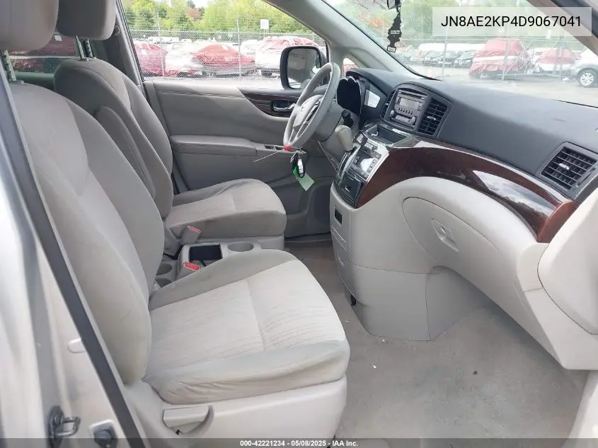 2013 Nissan Quest S VIN: JN8AE2KP4D9067041 Lot: 42221234