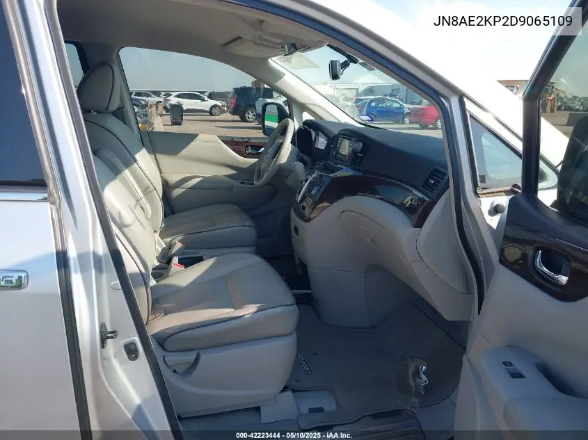 2013 Nissan Quest Sl VIN: JN8AE2KP2D9065109 Lot: 42223444
