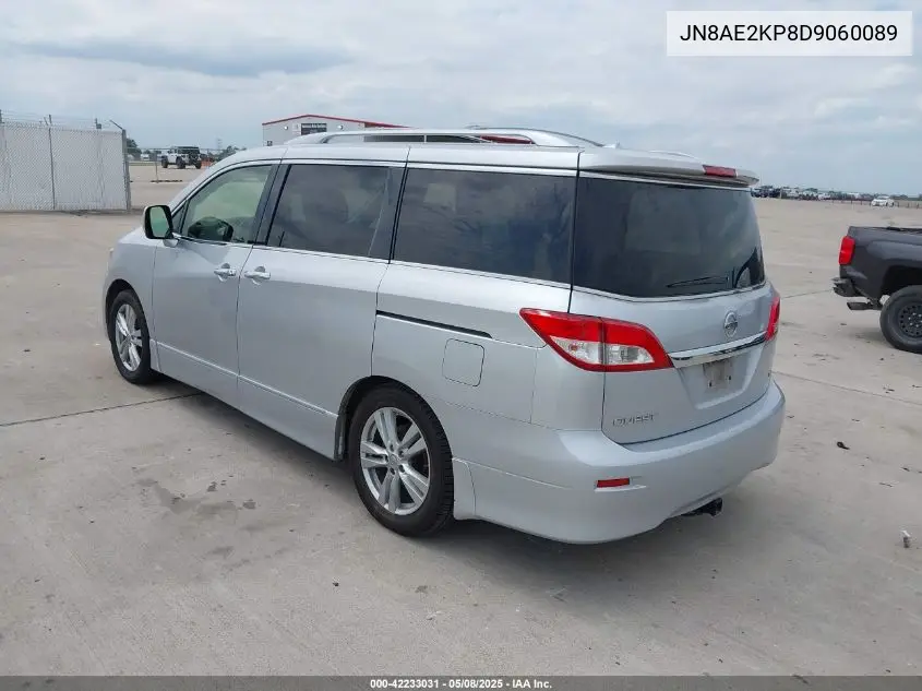 2013 Nissan Quest Sl VIN: JN8AE2KP8D9060089 Lot: 42233031