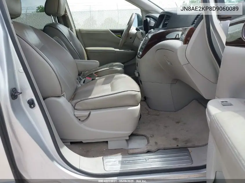 2013 Nissan Quest Sl VIN: JN8AE2KP8D9060089 Lot: 42233031
