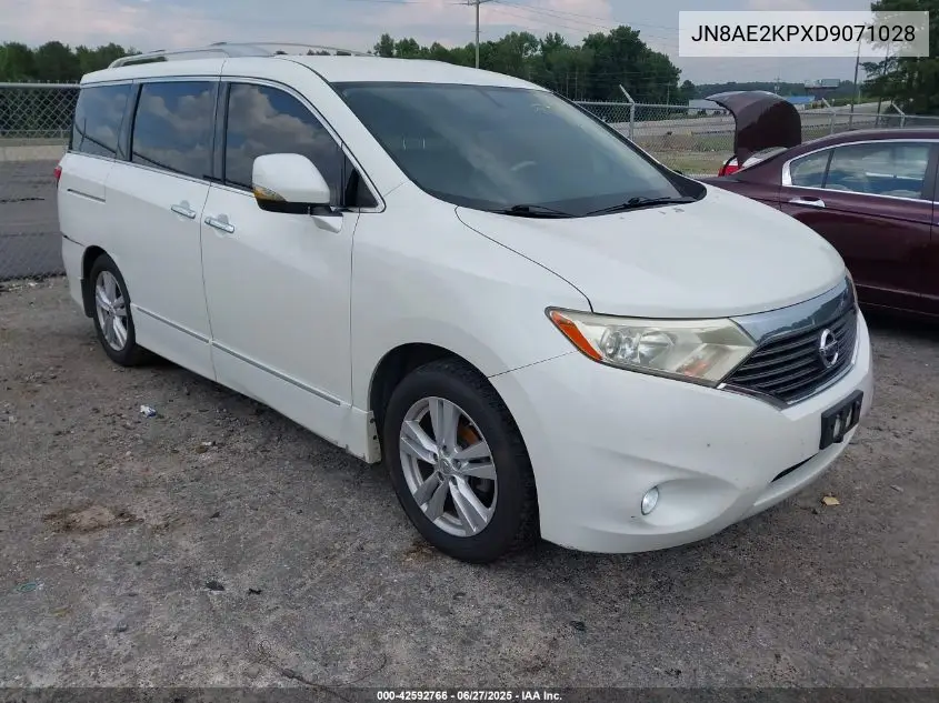 2013 Nissan Quest Sl VIN: JN8AE2KPXD9071028 Lot: 42592766