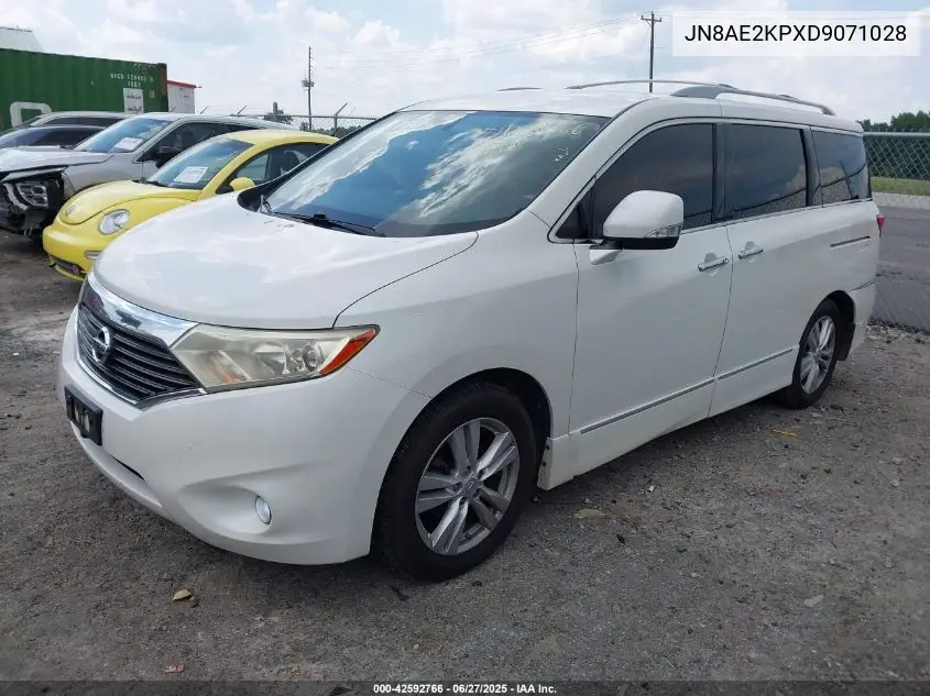 2013 Nissan Quest Sl VIN: JN8AE2KPXD9071028 Lot: 42592766