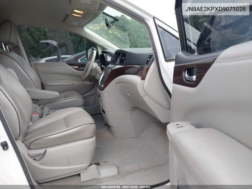 2013 Nissan Quest Sl VIN: JN8AE2KPXD9071028 Lot: 42592766