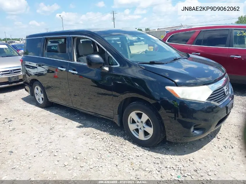 2013 Nissan Quest Sv VIN: JN8AE2KP9D9062062 Lot: 42634669