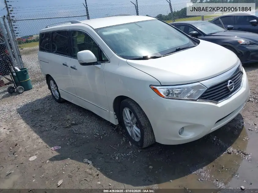 2013 Nissan Quest Sl VIN: JN8AE2KP2D9061884 Lot: 42635435