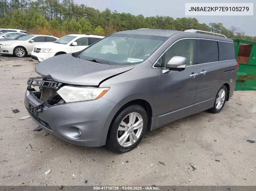 2014 Nissan Quest Le VIN: JN8AE2KP7E9105279 Lot: 41718729