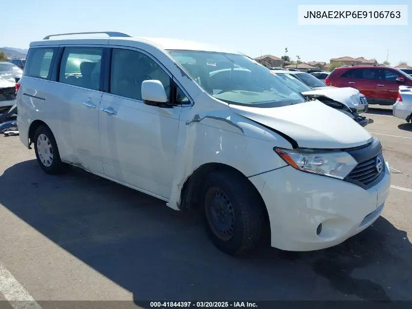 2014 Nissan Quest S VIN: JN8AE2KP6E9106763 Lot: 41844397