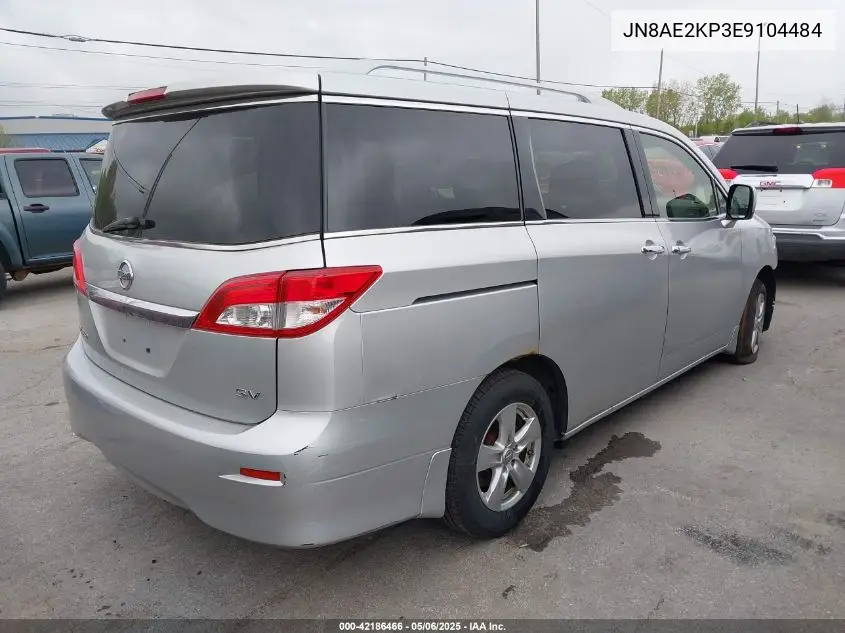 2014 Nissan Quest Sv VIN: JN8AE2KP3E9104484 Lot: 42186466