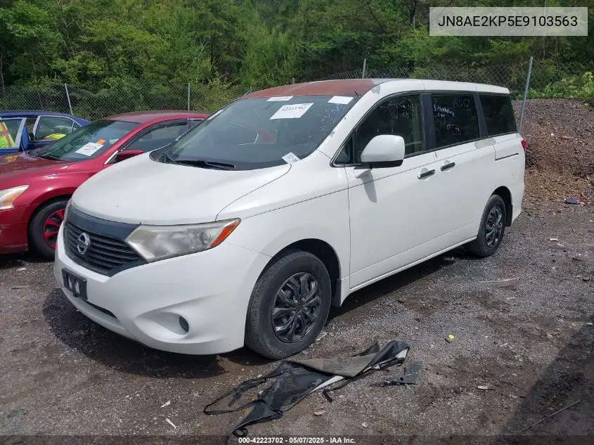 2014 Nissan Quest S VIN: JN8AE2KP5E9103563 Lot: 42223702