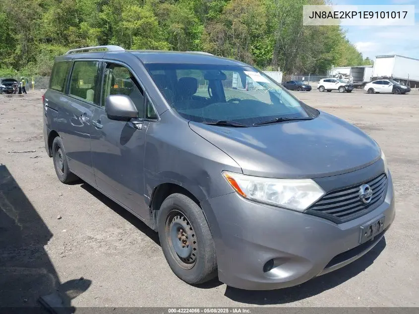 2014 Nissan Quest S VIN: JN8AE2KP1E9101017 Lot: 42224066