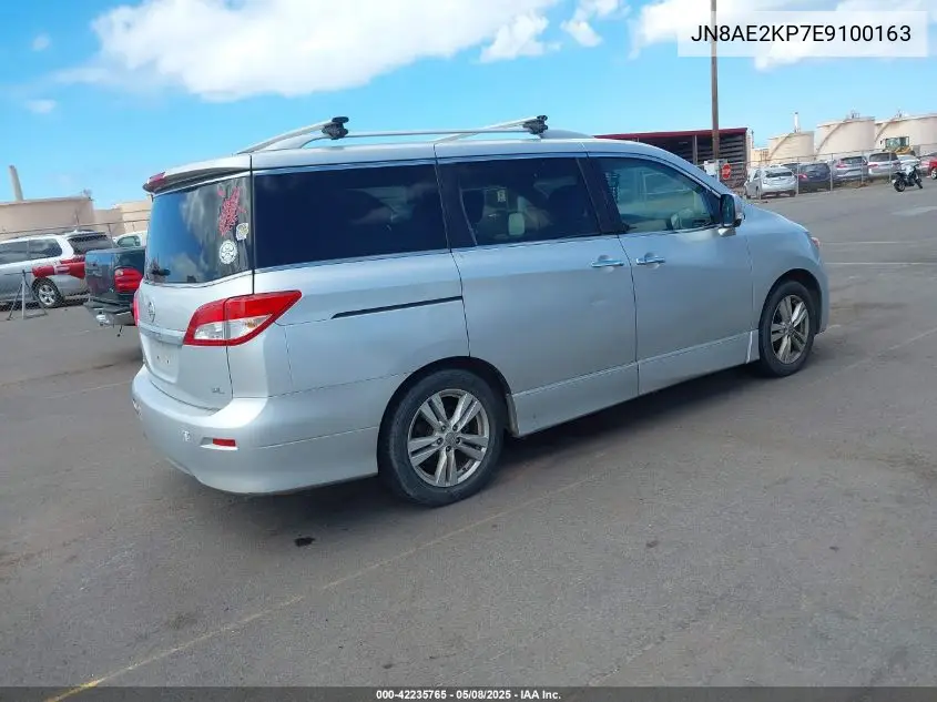 2014 Nissan Quest Sl VIN: JN8AE2KP7E9100163 Lot: 42235765